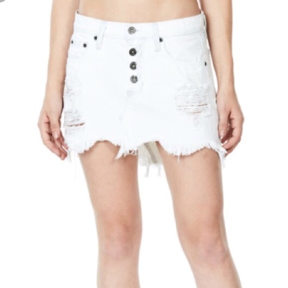 lf carmar denim skirt